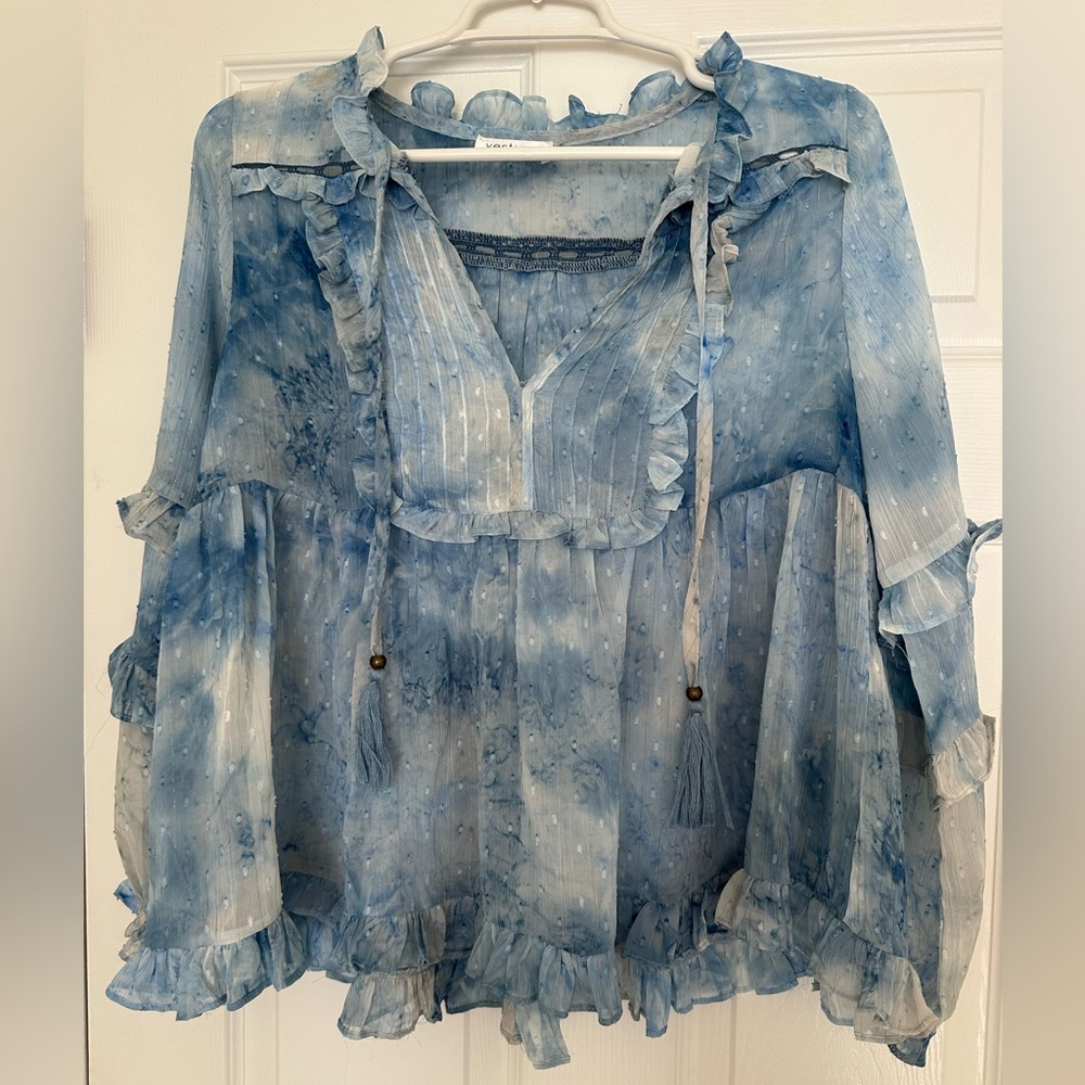 Vestique Blue Blouse, Women’s small